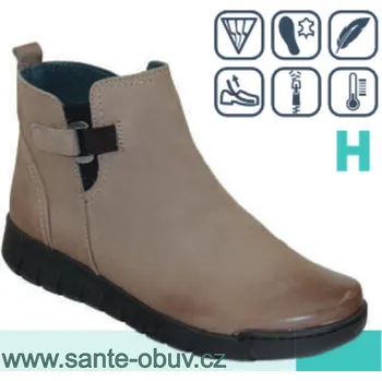 Dámská zdravotní obuv SANTÉ RE/749052 TAUPE vych.obuv vel.37-42, --- - 40