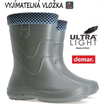 Dívčí holínky DEMAR holínky VIBES 0325 C metallic grey vel.34-41, --- - 40-41