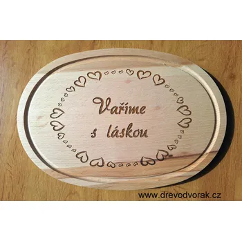 Kuchyňské prkénko Prkénko oválné s vlastním textem