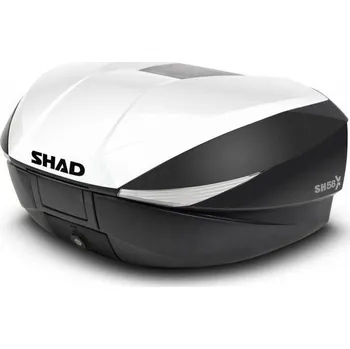 Zavazadlo na motocykl Shad Vrchní kufr na motorku s barevným krytem SH58X bílá with PREMIUM lock
