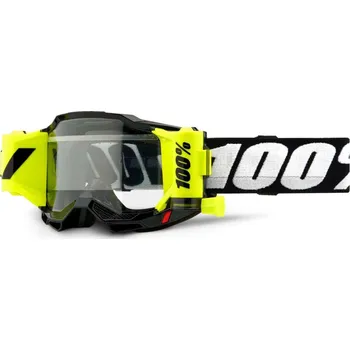 Motodoplněk 100percent 100% MX brýle ACCURI 2 FORECAST brýle černé, čiré plexi