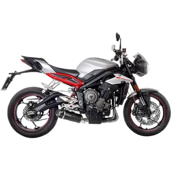 Výfuk pro motocykl LeoVince MUFFLER LV1 BLK tlumič výfuku koncovka TRIUMPH STREET TRIPLE 660/765 ABS 18-23