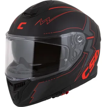 Helma na motorku Cassida Integral GT 2.1 FLASH integrální přilba černá / červená, velikost 2XL