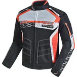 SPARK MIZZEN Pánská textilní moto bunda červená / černá / šedá, XL