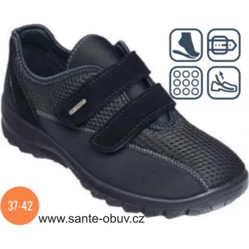 Dámská zdravotní obuv SANTÉ MJ/4009 černá vycházková obuv HALLUX, --- - 36