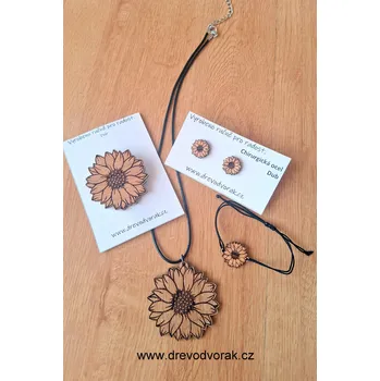 Souprava šperků Slunečnice - sada šperků Varianta: Americký javor