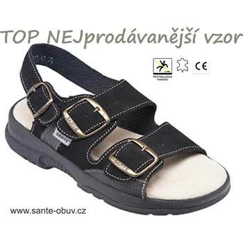 Dámská zdravotní obuv SANTÉ N/517/45/68/CP zdravotní sandál černá, černá - 41