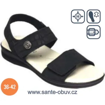 Dámská zdravotní obuv SANTÉ PO/8013 NERO vycházková obuv vel.37-42, --- - 37