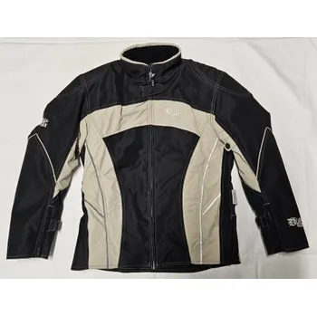 Moto oblečení DG KENZA textilní bunda béžová, S