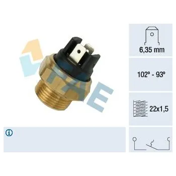 Ventilátor topení a klimatizace Teplotní spínač, větrák chladiče FAE 37410