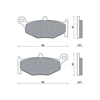 Brzdový komplet Brenta brzdové destičky sintrované FT4131