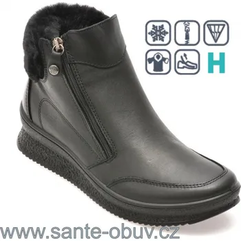Dámská zdravotní obuv SANTÉ IC/656500 NERO vych. obuv vel.37-42, černá - 42