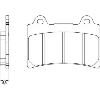 Brzdová destička Brenta brzdové destičky sintrované FT4138