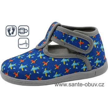 Dámská zdravotní obuv SANTÉ US/2003 modrá domácí obuv vel.20-26, --- - 25