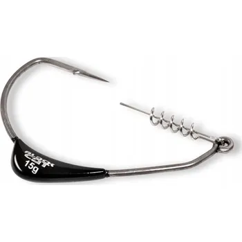 Rybářský háček Háčky na zem s protihrotem Black Cat Mega Offset Hook 1 ks