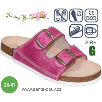 Dámská zdravotní obuv SANTÉ D/21/77 ORCHID zdravotní pantofel, --- - 40