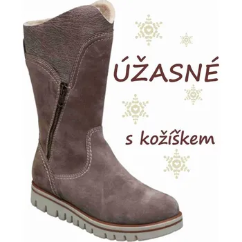 Dámská zdravotní obuv SANTÉ VF/W592 ALMOND zimní obuv ,sv.hnědá, světle hnědá - 41