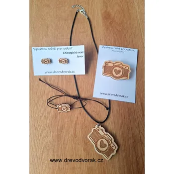 Souprava šperků Foťák - sada šperků Varianta: Dub