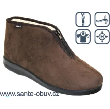 Dámská zdravotní obuv SANTÉ MJ/804 HNĚDÁ dom. obuv vel.41-46, --- - 41