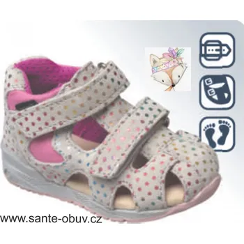 Dámská zdravotní obuv SANTÉ HP/4520-38 puntíky vycházková obuv vel.20-26, --- - 20