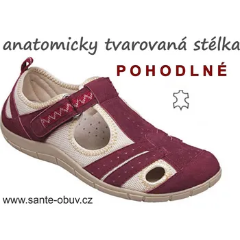 Dámská zdravotní obuv SANTÉ MDA/159-22 zdravotní obuv wine, bordo - 38