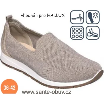 Dámská zdravotní obuv SANTÉ IC/707210 TAUPE vycházková obuv vel.36-42, --- - 41