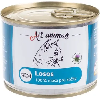 Krmivo pro kočku All Animals CAT 100% losos mletý 200 g