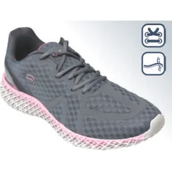 Dámská zdravotní obuv SANTÉ LY/538 GRAFITE-PINK vycházková obuv vel.36-42, --- - 39