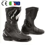 Sportovní boty FORMA FRECCIA WP Black, nepromokavé černé motoboty na motorku, velikost 47