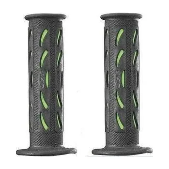 PROGRIP gumové gripy rukojetí PG724 ROAD (22+25mm, délka 125mm) barva černá/zelená (dvoudí