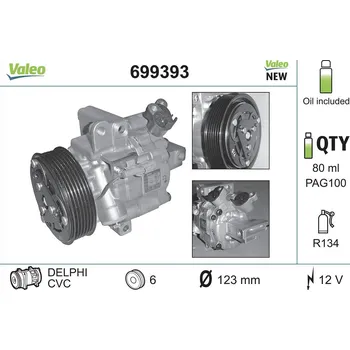 Kompresor klimatizace Kompresor, klimatizace VALEO 699393