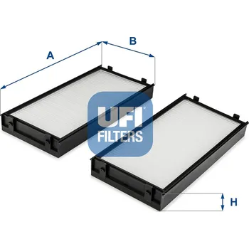 Ventilátor topení a klimatizace Filtr, vzduch v interiéru UFI 53.255.00