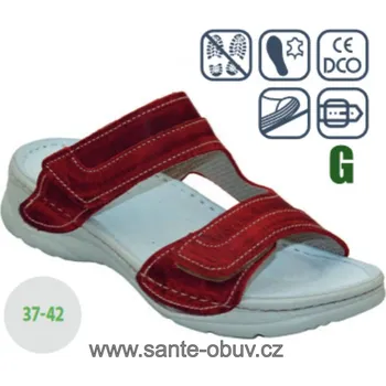 Dámská zdravotní obuv SANTÉ D/12/38/SP ROSSO zdravotní pantofel , --- - 38