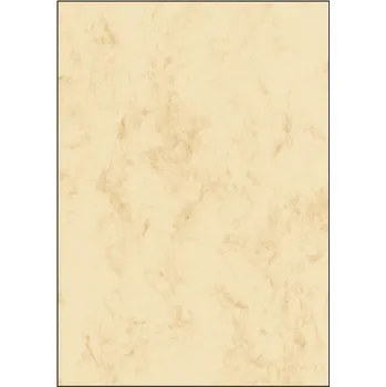 Barevný papír Dekorativní papír Sigel A4, 90g, béžový