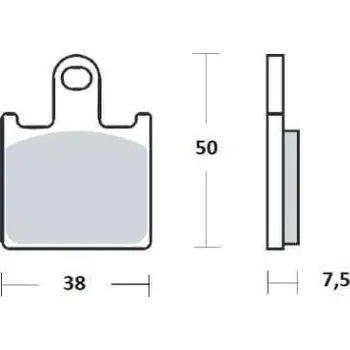 Brzdový komplet Brenta brzdové destičky sintrované FT4115