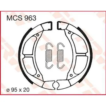 Brzdová čelist TRW MCS963 brzdové pakny čelisti na motorku