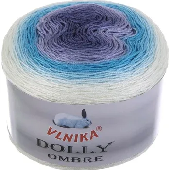 Příze Příze Dolly Ombre, 318, tmavě modrá, modrá