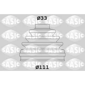 Hřídel nápravy Sada měchů, hnací hřídel SASIC 2933993