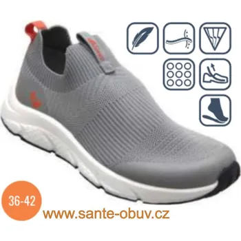 Dámská zdravotní obuv SANTÉ WD/710 GREY vych. obuv 36-42, --- - 42