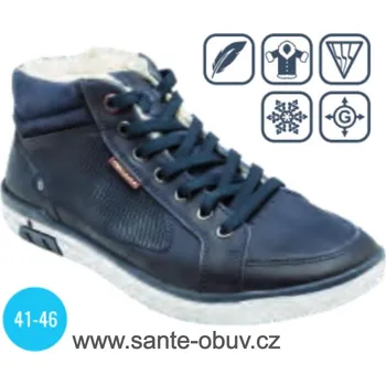 Dámská zdravotní obuv SANTÉ PE/119390-09 BLUE vycházková zimní obuv, modrá - 45