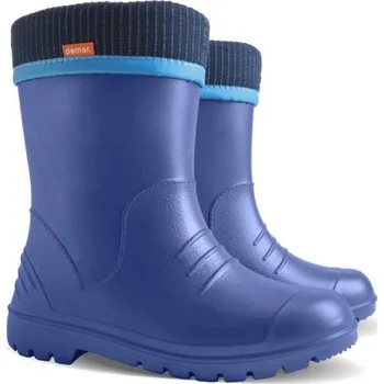 Dívčí obuv DEMAR dětské holínky DINO 0310 D modrá vel.20-37, D modrá - 22-23