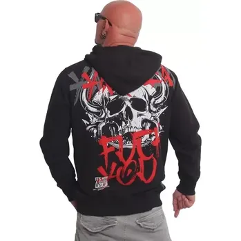 Pánská mikina Yakuza pánská mikina HORNED FU HOB 25006 Black