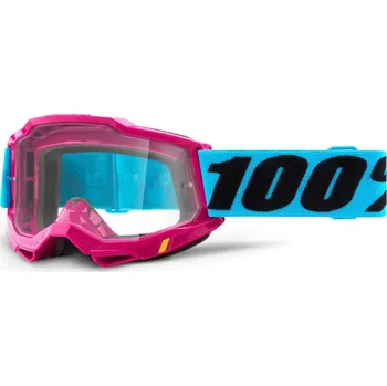 Motocyklové brýle 100percent 100% MX brýle ACCURI 2 brýle Lefleur, čiré plexi