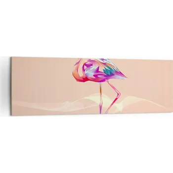 Obraz Velký obraz do obýváku 160x50 plameňák moderní fotoobraz na plátně obrazy