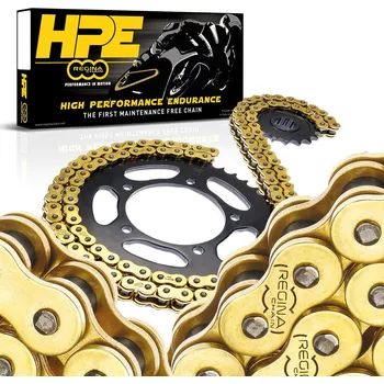 Řetěz na kolo REGINA řetěz 525HPE (128 článků) Z-RING SUPERSPORT / ENDURO bezúdržbový zlatý (nýt) (137HP