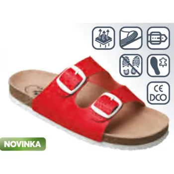 Dámská zdravotní obuv SANTÉ D/203/31M/BP červená vel.33-35, --- - 33
