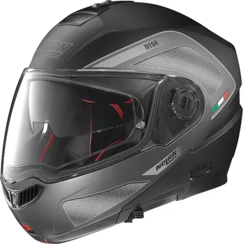 Helma na motorku Moto helma Nolan N104 Absolute Tech N-Com Flat Black 27, M