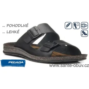 Dámská zdravotní obuv SANTÉ PE/132824-03 PRETO pantofel vel.42-46, --- - 41