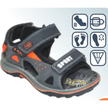 Dámská zdravotní obuv SANTÉ IC/332341 GRIGIO vycházkový sandál vel.27-30, --- - 28