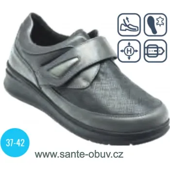 Dámská zdravotní obuv SANTÉ EN/62161 GRAFITE vycházková obuv, šedá - 38